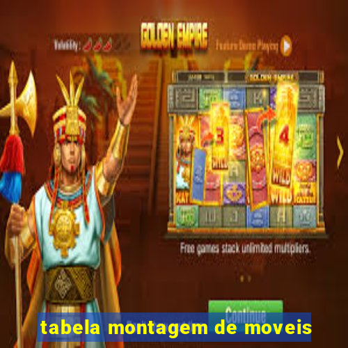 tabela montagem de moveis